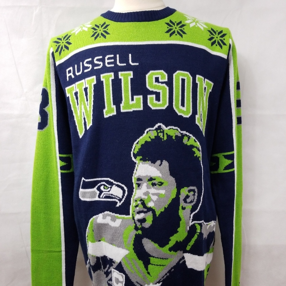 Team NFL Seattle Seahawks Russell Wilson Sweater